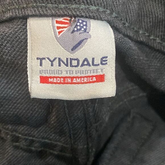 Men's Tyndale Jeans Lined FRC CAT 2 NFPA 2112 34W 32L Black USA Like New - Picture 5 of 8